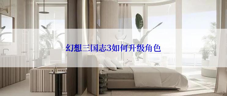 幻想三国志3如何升级角色