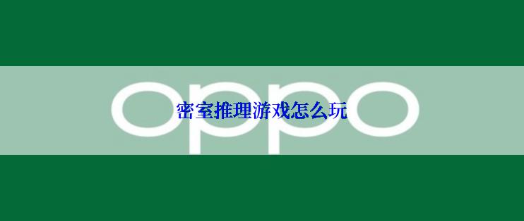 密室推理游戏怎么玩
