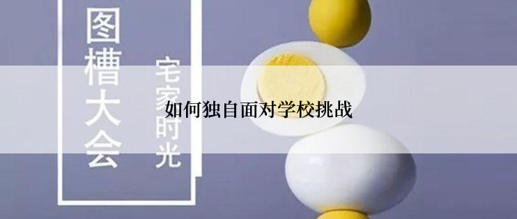 如何独自面对学校挑战