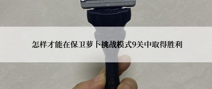 怎样才能在保卫萝卜挑战模式9关中取得胜利