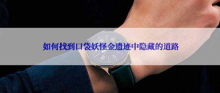  如何找到口袋妖怪金遗迹中隐藏的道路