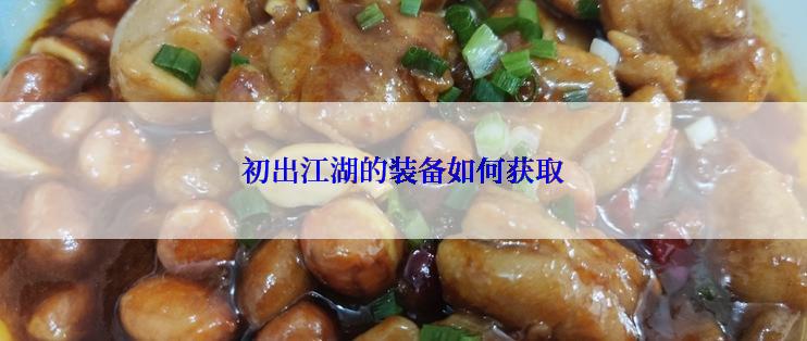 初出江湖的装备如何获取