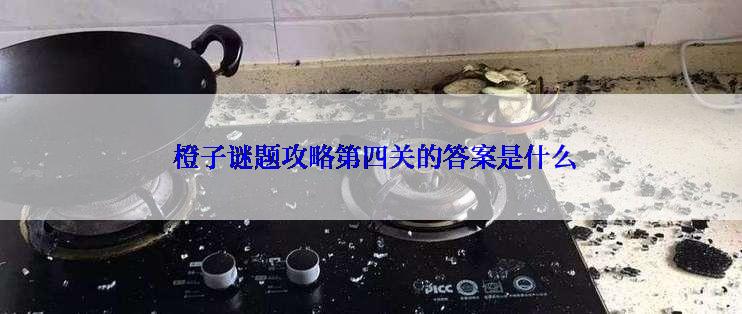  橙子谜题攻略第四关的答案是什么