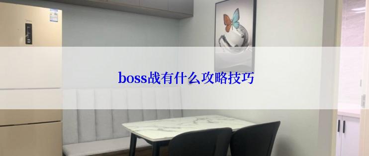 boss战有什么攻略技巧