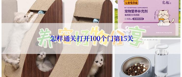 怎样通关打开100个门第15关
