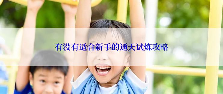 有没有适合新手的通天试炼攻略