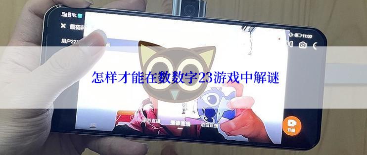 怎样才能在数数字23游戏中解谜