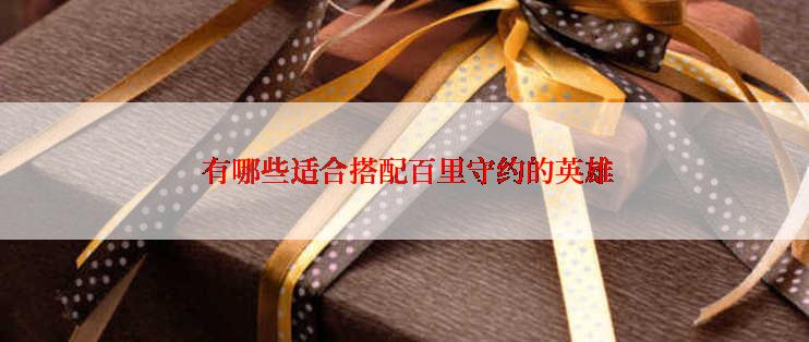 有哪些适合搭配百里守约的英雄