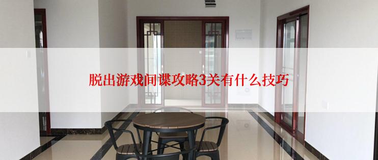 脱出游戏间谍攻略3关有什么技巧