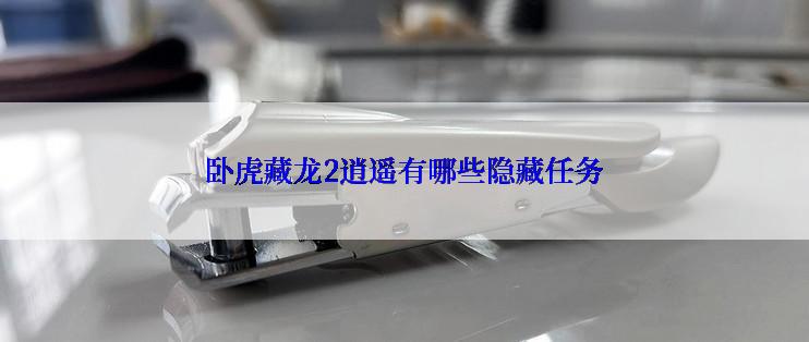 卧虎藏龙2逍遥有哪些隐藏任务