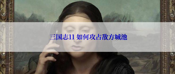  三国志11 如何攻占敌方城池