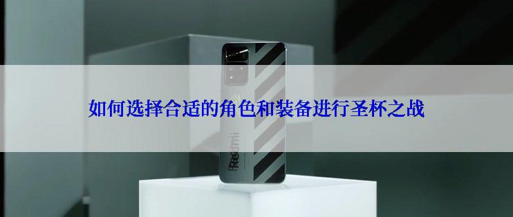 如何选择合适的角色和装备进行圣杯之战