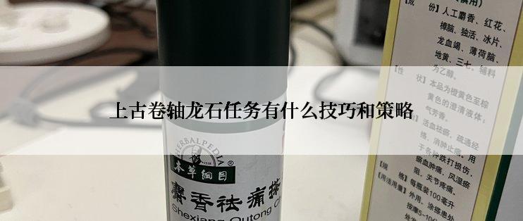 上古卷轴龙石任务有什么技巧和策略