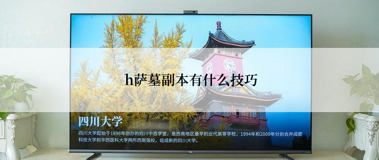  h萨墓副本有什么技巧