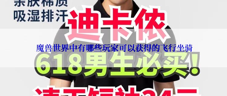 魔兽世界中有哪些玩家可以获得的飞行坐骑