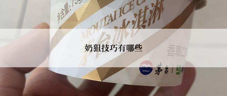 奶狙技巧有哪些