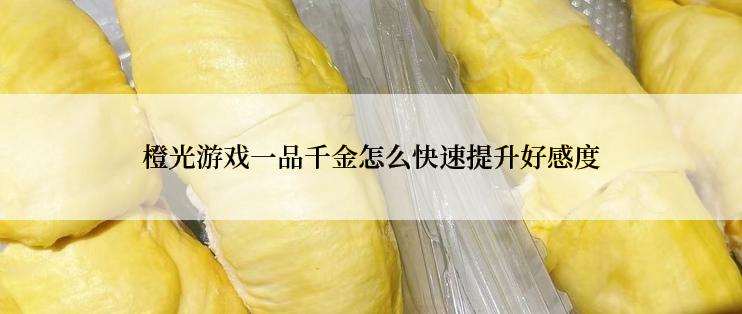 橙光游戏一品千金怎么快速提升好感度