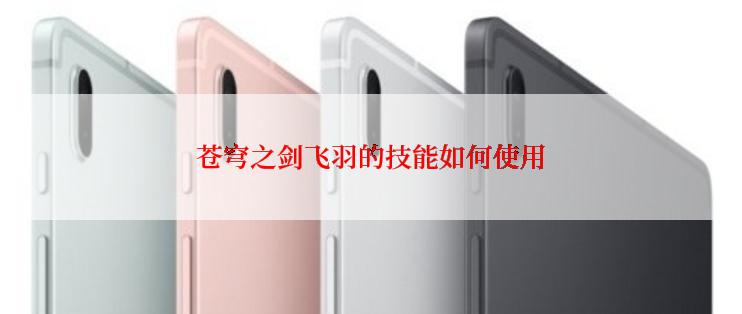 苍穹之剑飞羽的技能如何使用