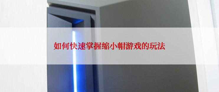 如何快速掌握缩小帽游戏的玩法
