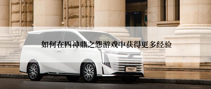  如何在四神鼎之怨游戏中获得更多经验