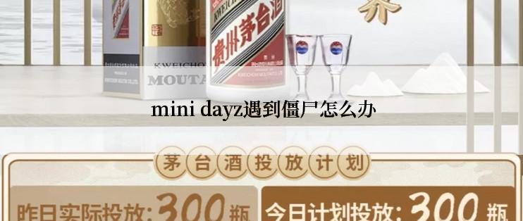  mini dayz遇到僵尸怎么办