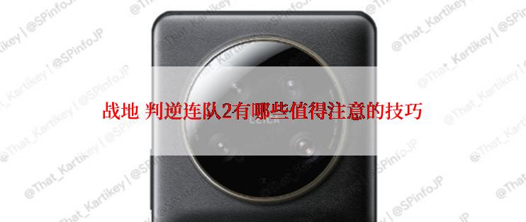 战地 判逆连队2有哪些值得注意的技巧