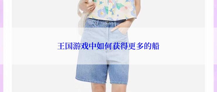 王国游戏中如何获得更多的船