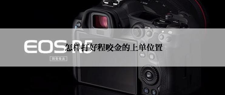  怎样打好程咬金的上单位置