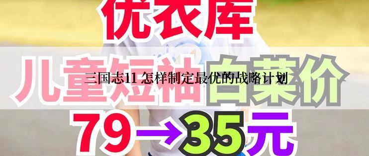  三国志11 怎样制定最优的战略计划