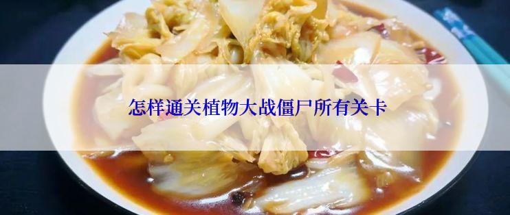  怎样通关植物大战僵尸所有关卡