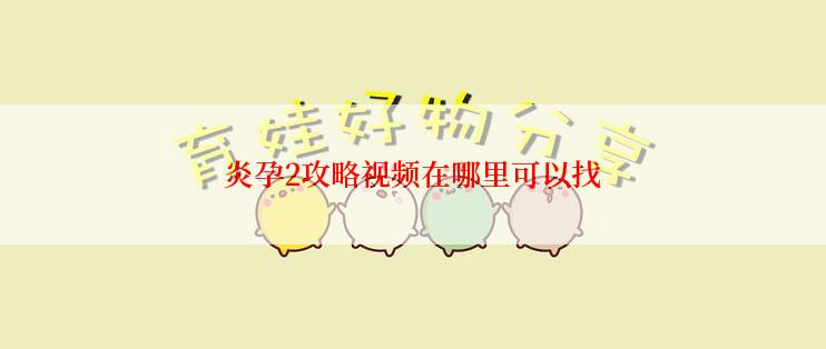 炎孕2攻略视频在哪里可以找