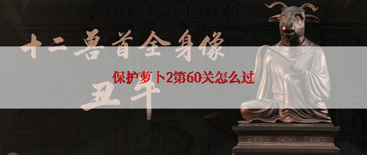 保护萝卜2第60关怎么过