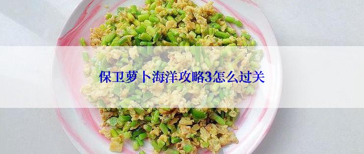 保卫萝卜海洋攻略3怎么过关