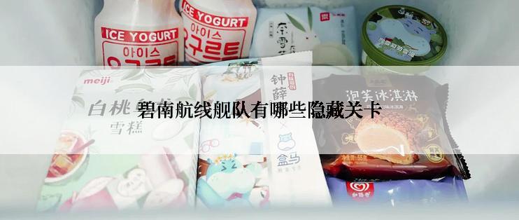 碧南航线舰队有哪些隐藏关卡
