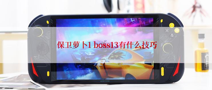  保卫萝卜1 boss13有什么技巧