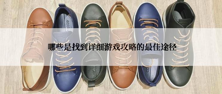  哪些是找到详细游戏攻略的最佳途径