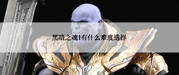 黑暗之魂1有什么难度选择