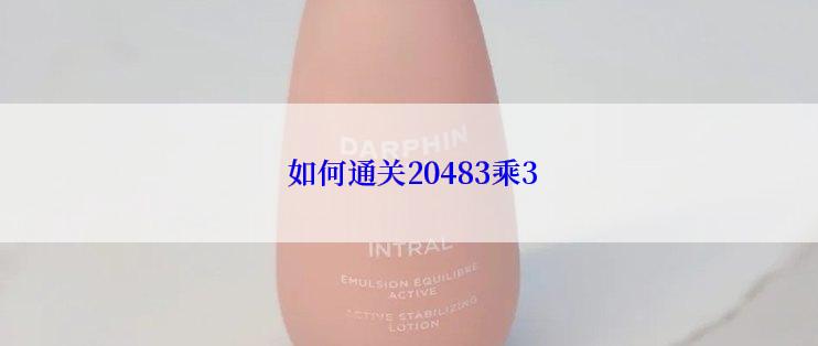 如何通关20483乘3