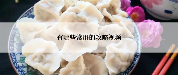 有哪些常用的攻略视频