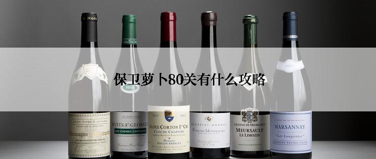  保卫萝卜80关有什么攻略