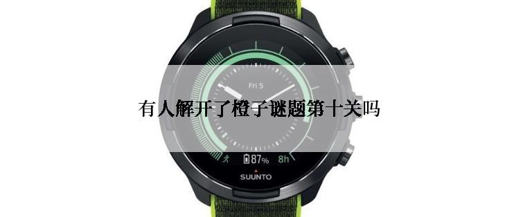  有人解开了橙子谜题第十关吗