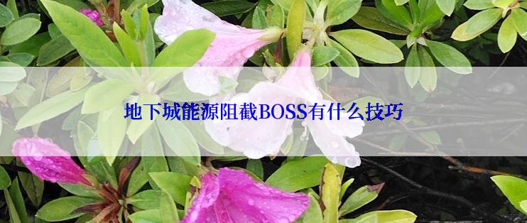 地下城能源阻截BOSS有什么技巧