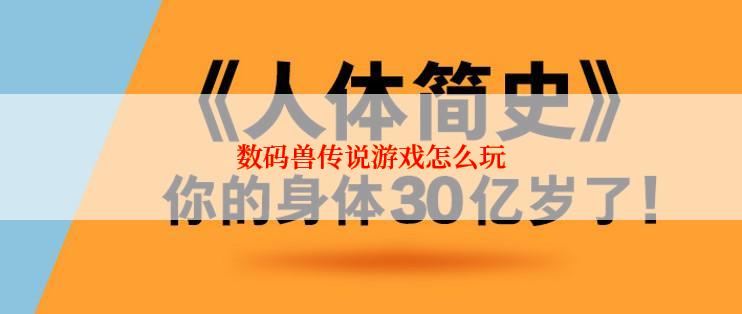数码兽传说游戏怎么玩