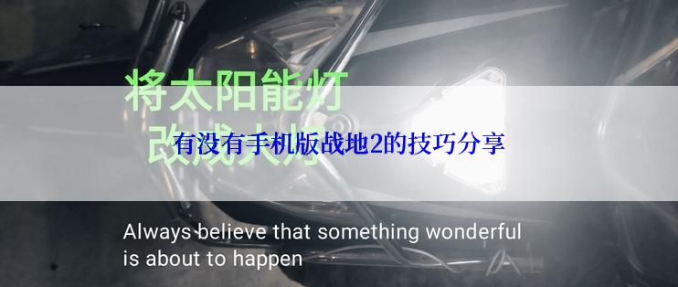 有没有手机版战地2的技巧分享