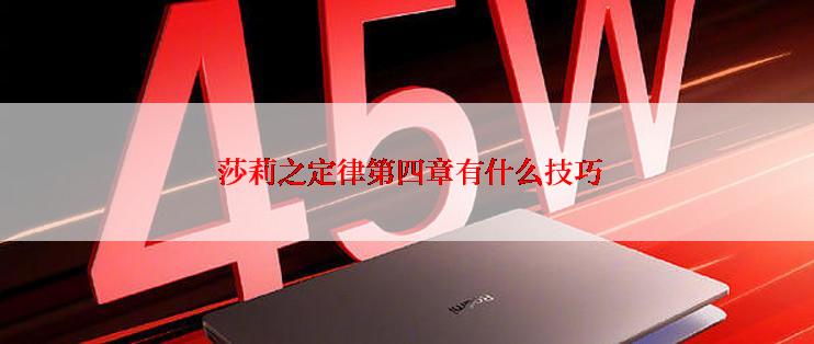 莎莉之定律第四章有什么技巧