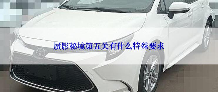 蜃影秘境第五关有什么特殊要求