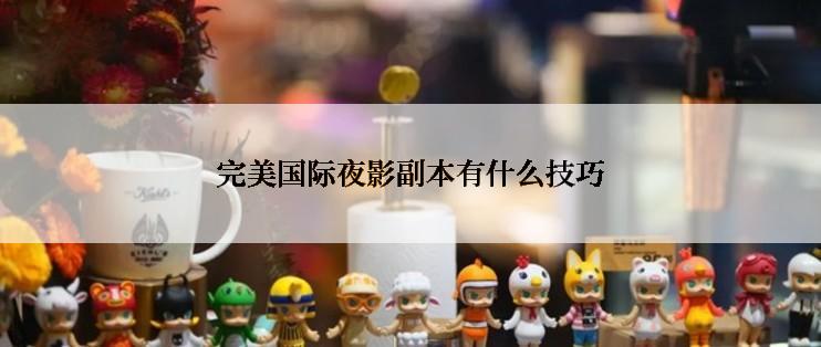 完美国际夜影副本有什么技巧
