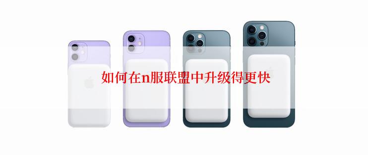  如何在n服联盟中升级得更快