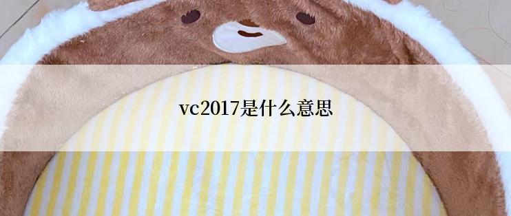 vc2017是什么意思