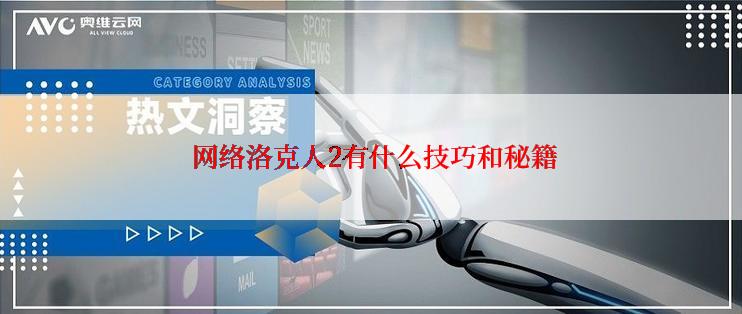  网络洛克人2有什么技巧和秘籍